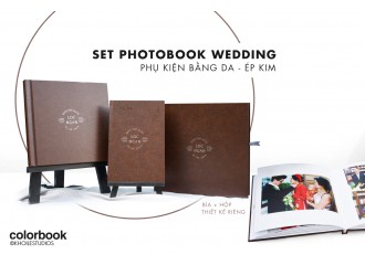 Set Photobook Wedding với phụ kiện bằng Da nhập khẩu